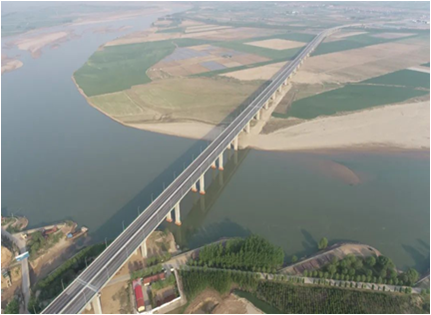 热烈祝贺国道207孟州至偃师黄河大桥及连接线工程通过交工验收